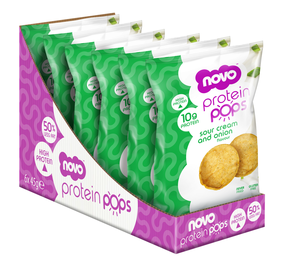 Novo 23g Protein Pops Sour Cream and Onion 8pack