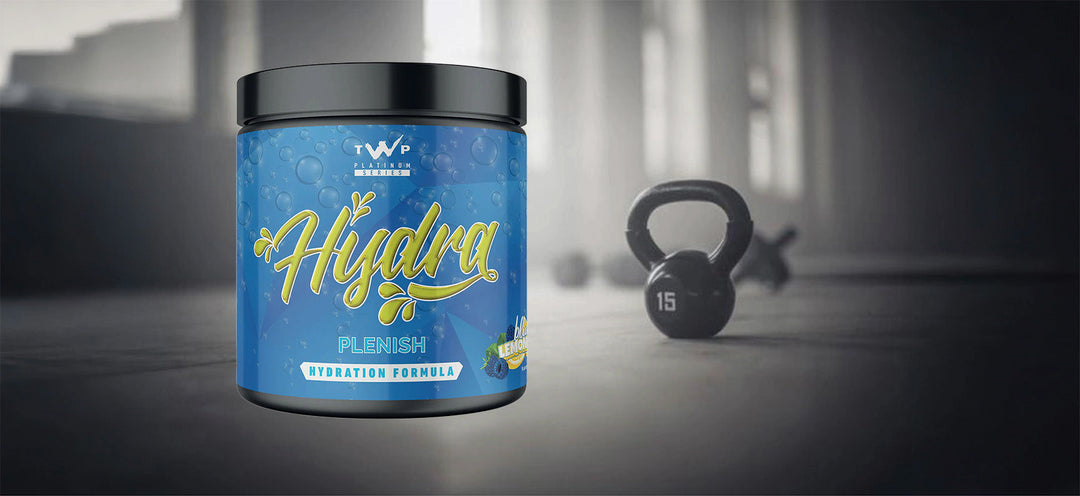 “TWP Hydra Plenish hydration and electrolyte supplement available at Goodsnet New Zealand.”