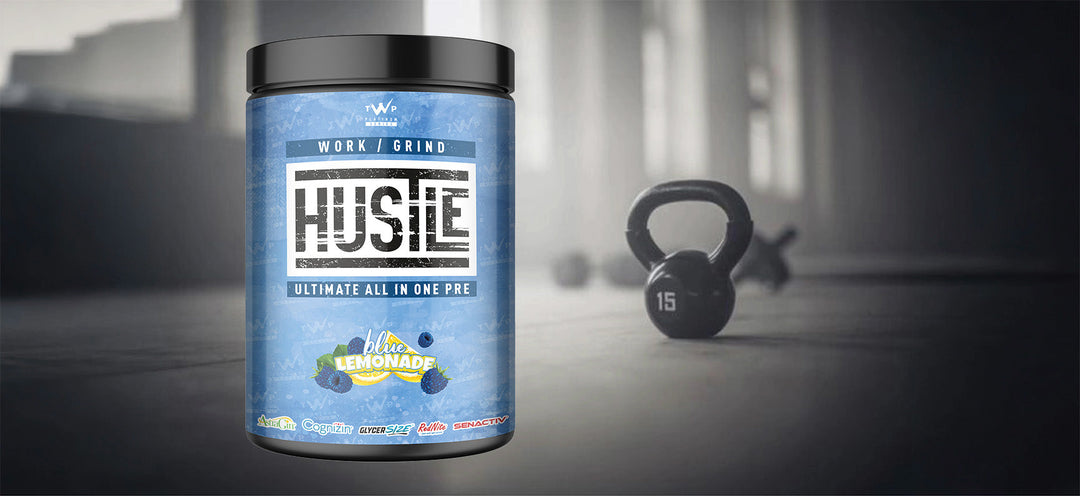 “TWP Hustle pre-workout powder in various flavors featured at Goodsnet NZ.”