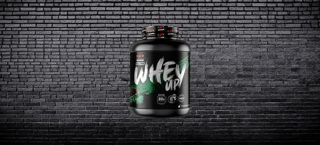 “TWP All The Whey Up 2.1kg protein powder at Goodsnet New Zealand.”