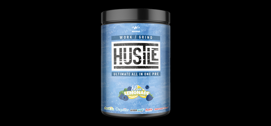 “TWP Hustle pre-workout powder in various flavors featured at Goodsnet NZ.”