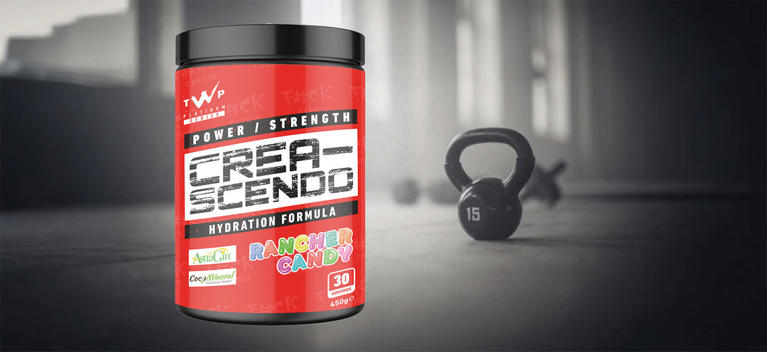 “TWP Crea-Scendo creatine supplement available at Goodsnet New Zealand.”