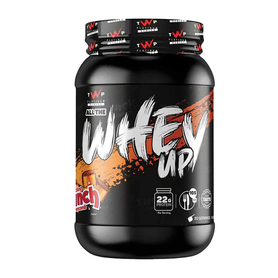 TWP ALL THE WHEY UP Whey Protein – Honeycomb Crunch 900g Tub