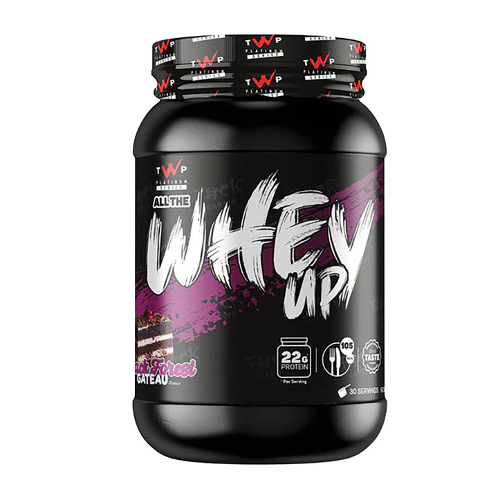 TWP ALL THE WHEY UP Whey Protein – Black Forest Gateau 900g Tub