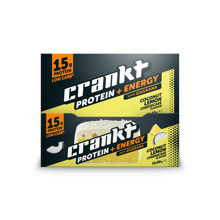 Crankt 15g Energy Snacking Protein BAR Coconut Lemon Cheesecake 50g