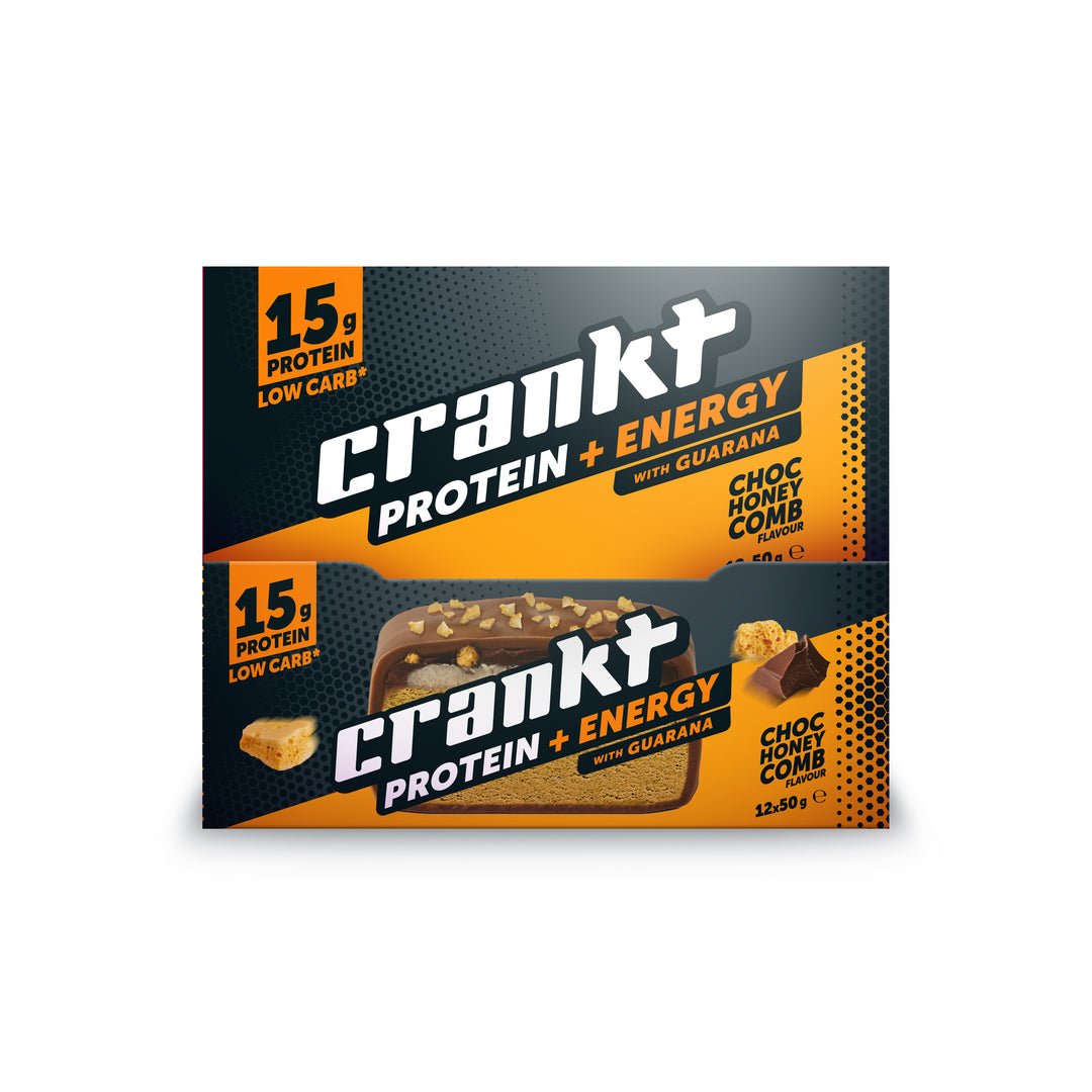 Crankt 15g Energy Snacking Protein BAR Choc Honeycomb 50g