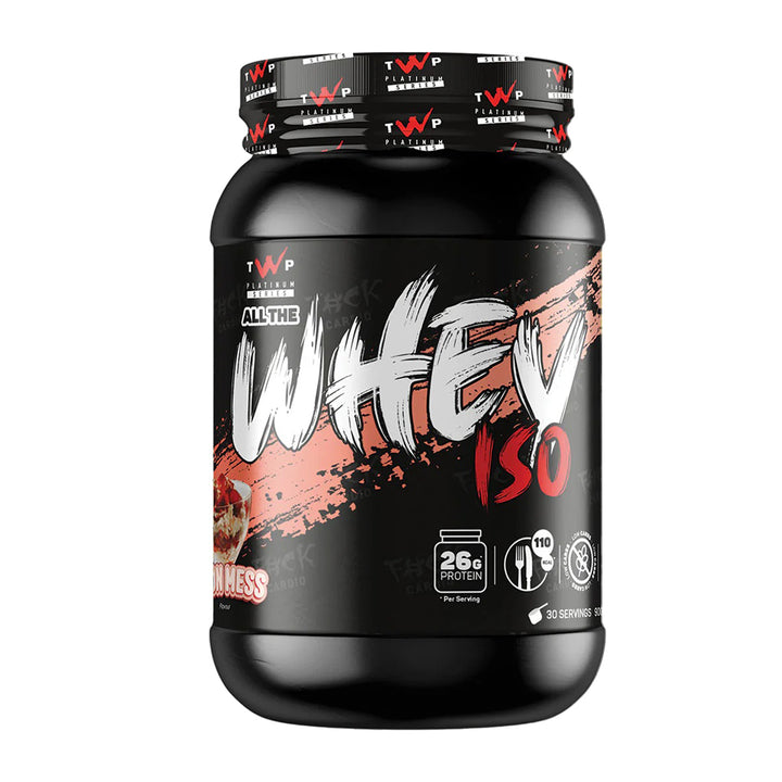 TWP ISO Whey Protein – Eton Mess 900g Tub – 0g Sugar, 26g Protein