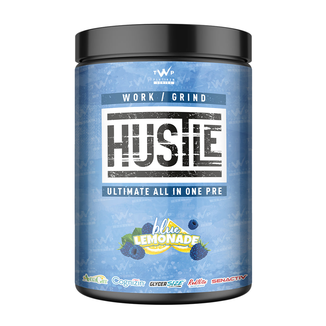 TWP WORK / GRIND – HUSTLE Pre-Workout 559g – Blue Lemonade Flavour