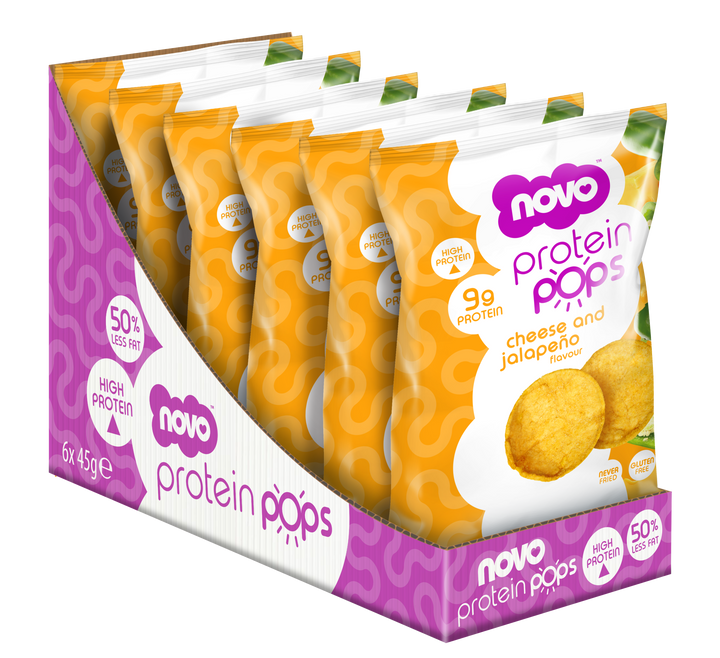 Cheese & Jalapeño Protein Pops (6 × 45 g) | Novo Nutrition