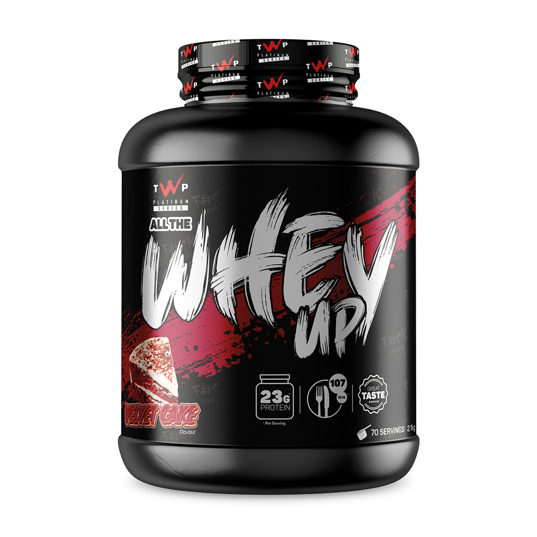 TWP ALL THE WHEY UP Whey Protein – Red Velvet Cake 2.1kg Tub