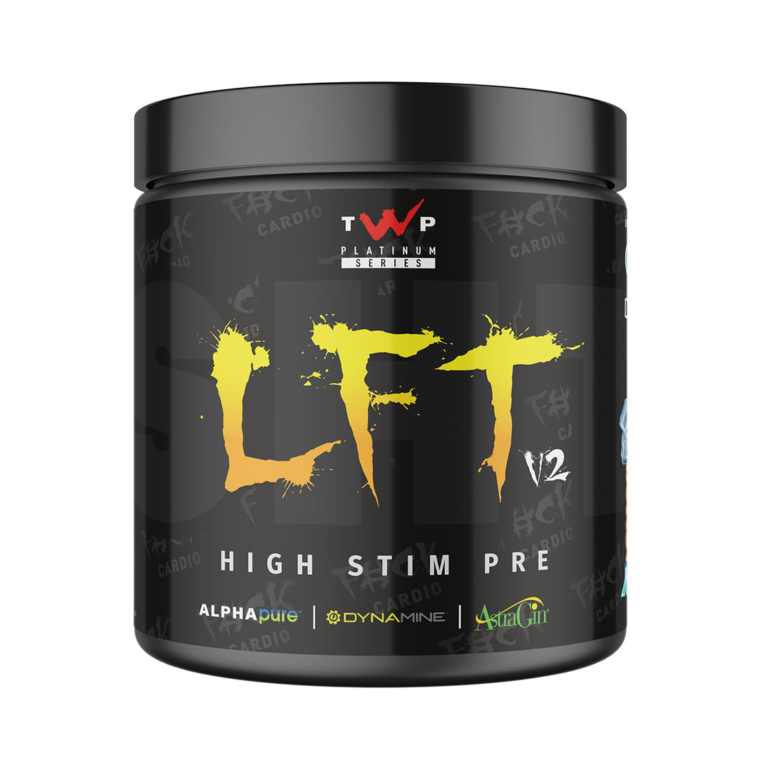 TWP High Stim Strong Pre-Workout – Icey Lemon Sherbert 390g Tub – Intense Energy & Focus