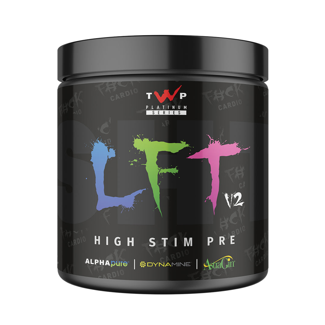 TWP High Stim Strong Pre-Workout – Rainbow 390g Tub – Intense Energy & Focus