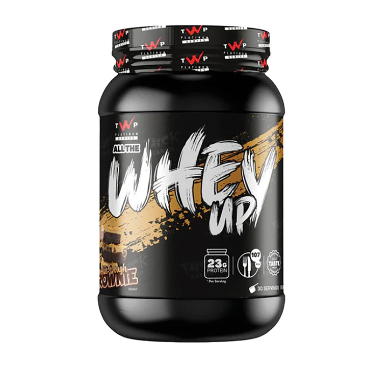 TWP ALL THE WHEY UP Whey Protein – Cookie Dough Brownie 900g Tub