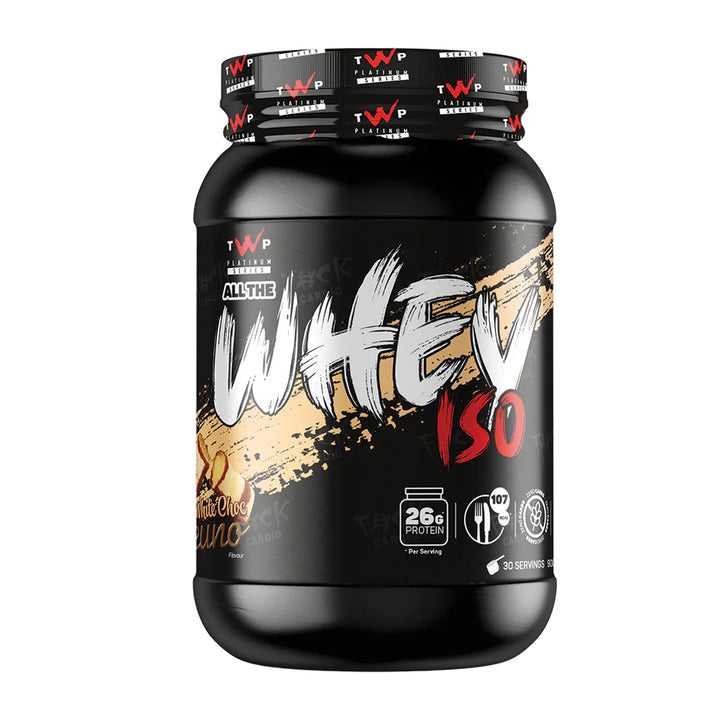 TWP ISO Whey Protein – White Choc Bueno flavour 900g tub