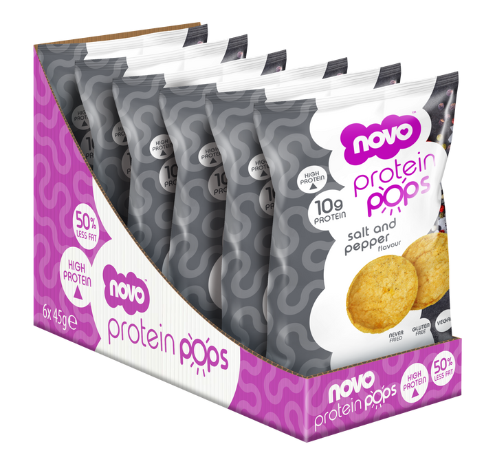 Salt & Pepper Protein Pops (6 × 45 g) | Novo Nutrition