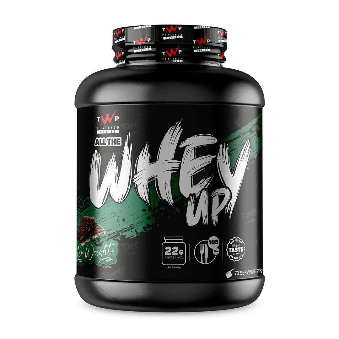 TWP ALL THE WHEY UP Whey Protein – After Weights Choc Mint 2.1kg Tub