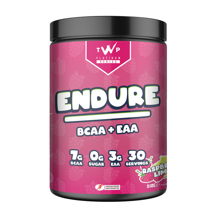 TWP ENDURE BCAA + EAA – Raspberry Lime 510g Tub