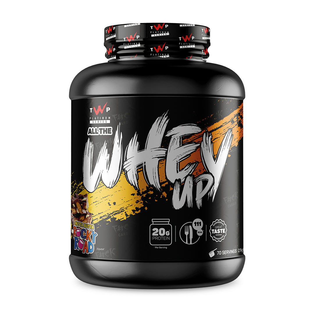 TWP ALL THE WHEY UP Whey Protein – Peanut Butter Rocky Road 2.1kg Tub