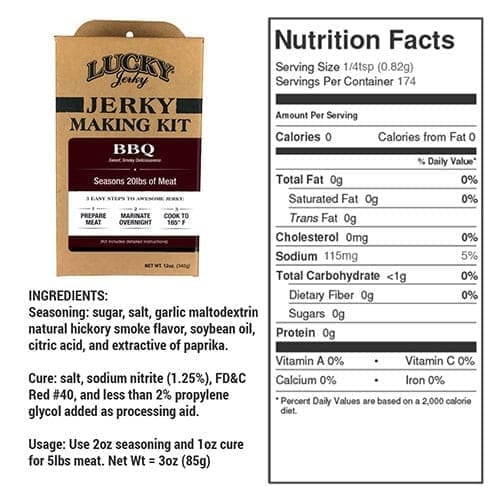 Nebraska Star Beef Jerky Kit BBQ | DIY BBQ Jerky Seasoning & Cure (340g)