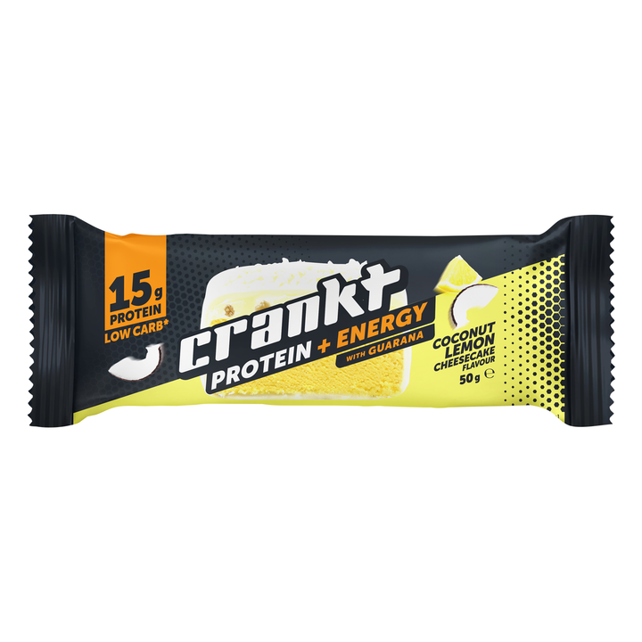 Crankt 15g Energy Snacking Protein BAR Coconut Lemon Cheesecake 50g