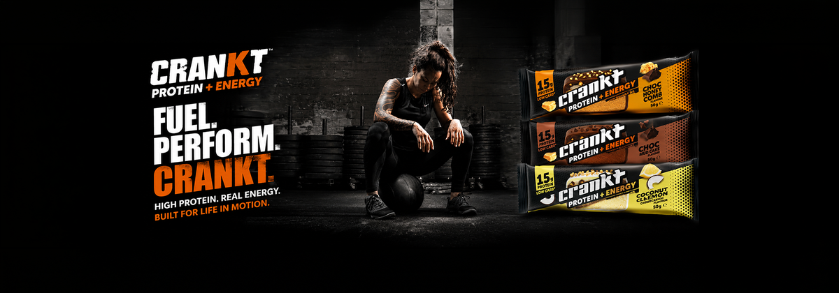 CRANKT Protein + Energy Bars – 15g high protein snack bars New Zealand