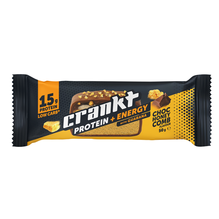Crankt 15g Energy Snacking Protein BAR Choc Honeycomb 50g