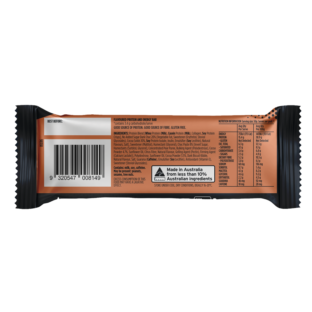 CRANKT Protein + Energy Bar Chocolate Mudcake 50g