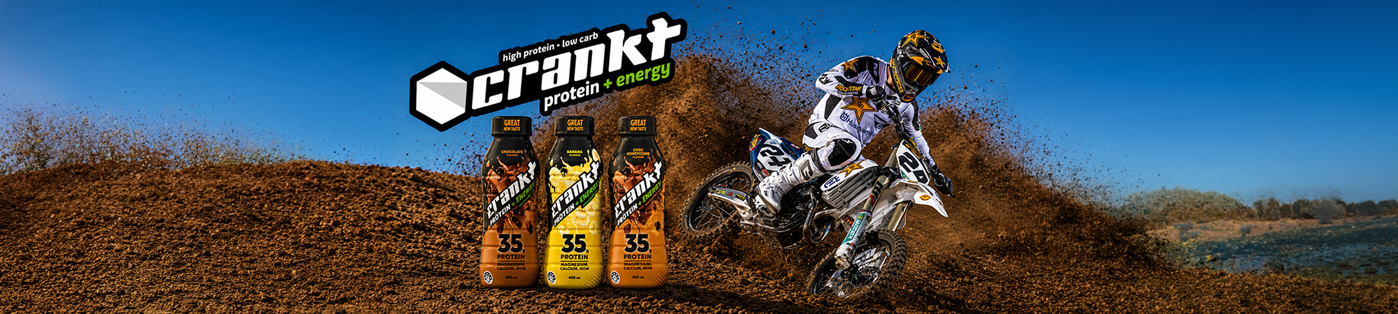 CRANKT Protein + Energy RTD drinks available at Goodsnet.