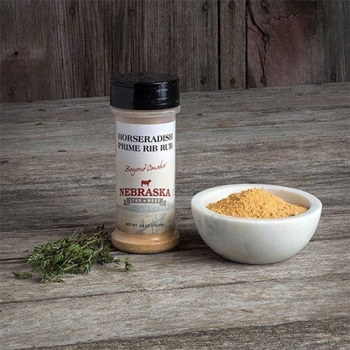 Nebraska Star Beef Premium Dry Rub Horseradish Prime Rib | All-Purpose Seasoning (110g)