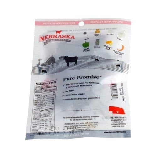 Nebraska Star Beef Premium Beef Jerky Red Pepper | High-Protein Snack (42g)