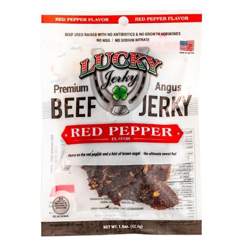 Nebraska Star Beef Premium Beef Jerky Red Pepper | High-Protein Snack (42g)