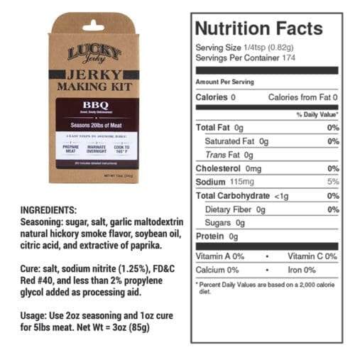 Nebraska Star Beef Jerky Kit Savoury Sampler | DIY Jerky Seasoning & Cure (340g)