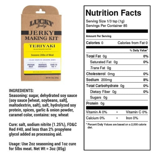 Nebraska Star Beef Jerky Kit Savoury Sampler | DIY Jerky Seasoning & Cure (340g)