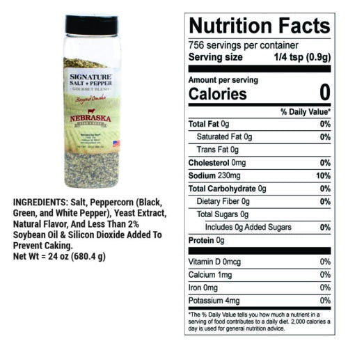 Nebraska Star Beef Premium Dry Rub Salt & Pepper | All-Purpose Seasoning (680g)