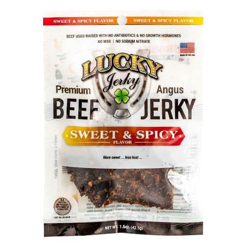 Nebraska Star Beef Premium Beef Jerky Sweet & Spicy | High-Protein Snack (42g)