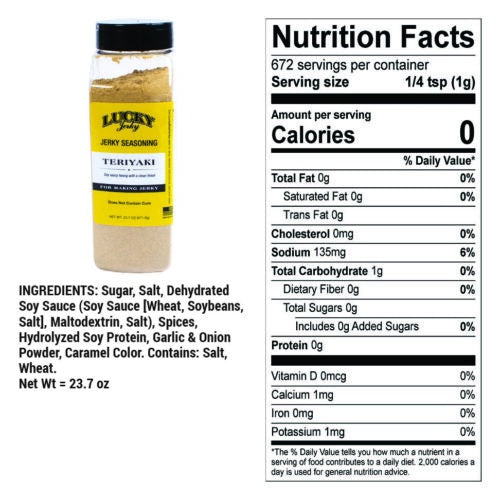 Nebraska Star Beef Premium Dry Rub Teriyaki | Savoury All-Purpose Seasoning (672g)