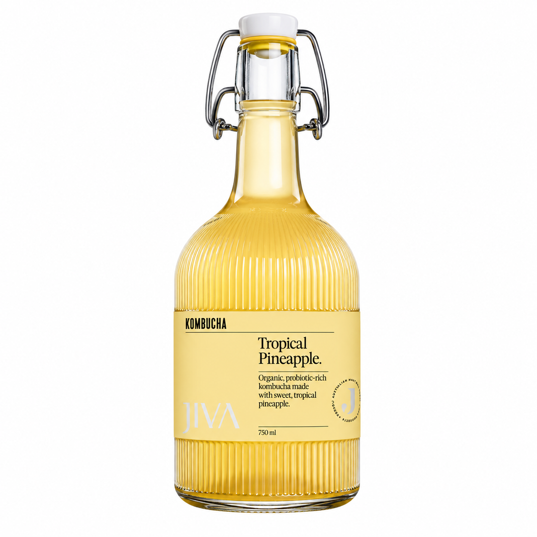 JIVA Kombucha Tropical Pineapple 750ml bottle