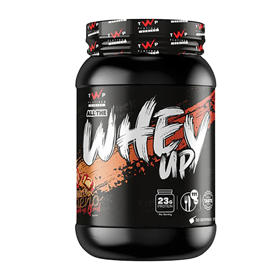 TWP ALL THE WHEY UP Whey Protein – White Choc Bueno Monkey Blood 900g Tub