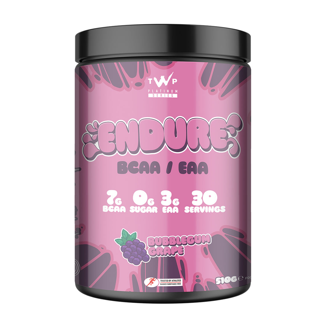 TWP ENDURE BCAA + EAA – Bubblegum Grape 510g Tub