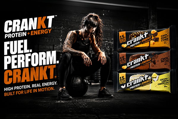 Crankt Protein + Energy 15g protein bars – Chocolate Honeycomb, Chocolate Mudcake and Coconut Lemon Cheesecake – Goodsnet New Zealand.