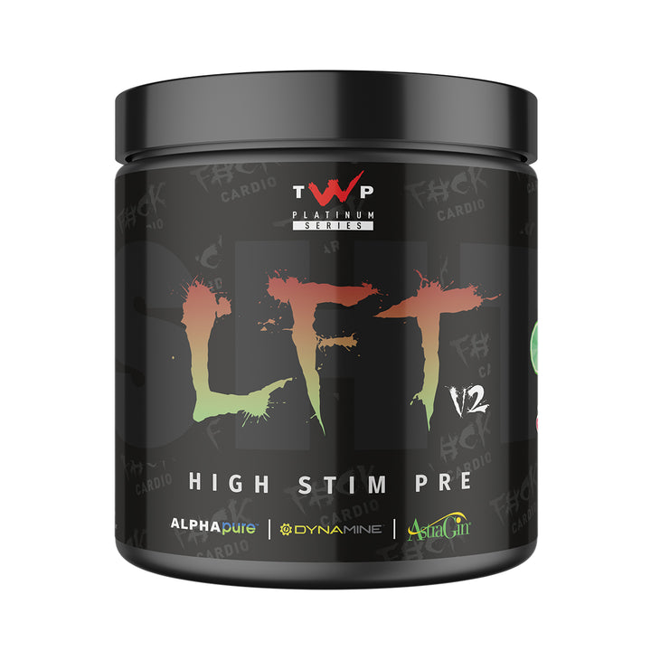 TWP High Stim Strong Pre-Workout – Cherry Lime 390g Tub – Intense Energy & Focus