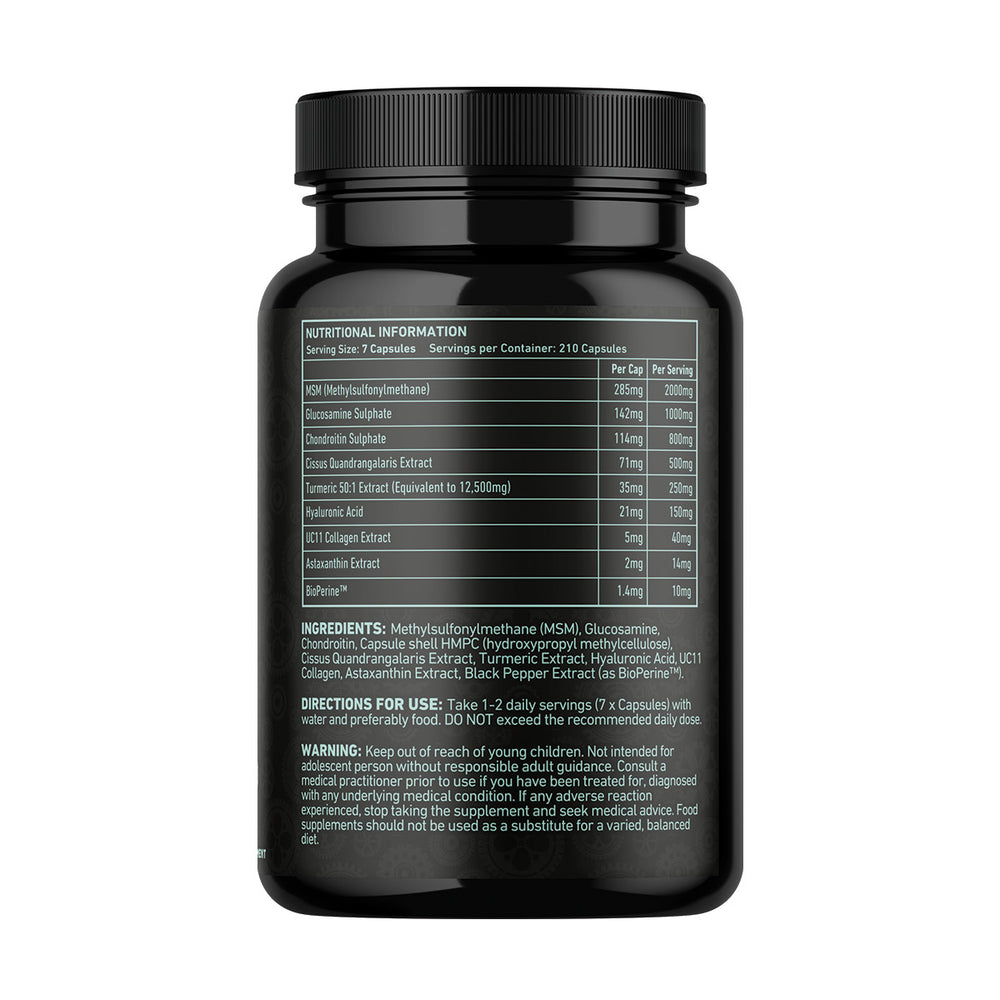 “Back of TWP RENOV8 tub showing nutritional information, ingredients list, usage instructions, and supplement facts panel, available at Goodsnet New Zealand.”