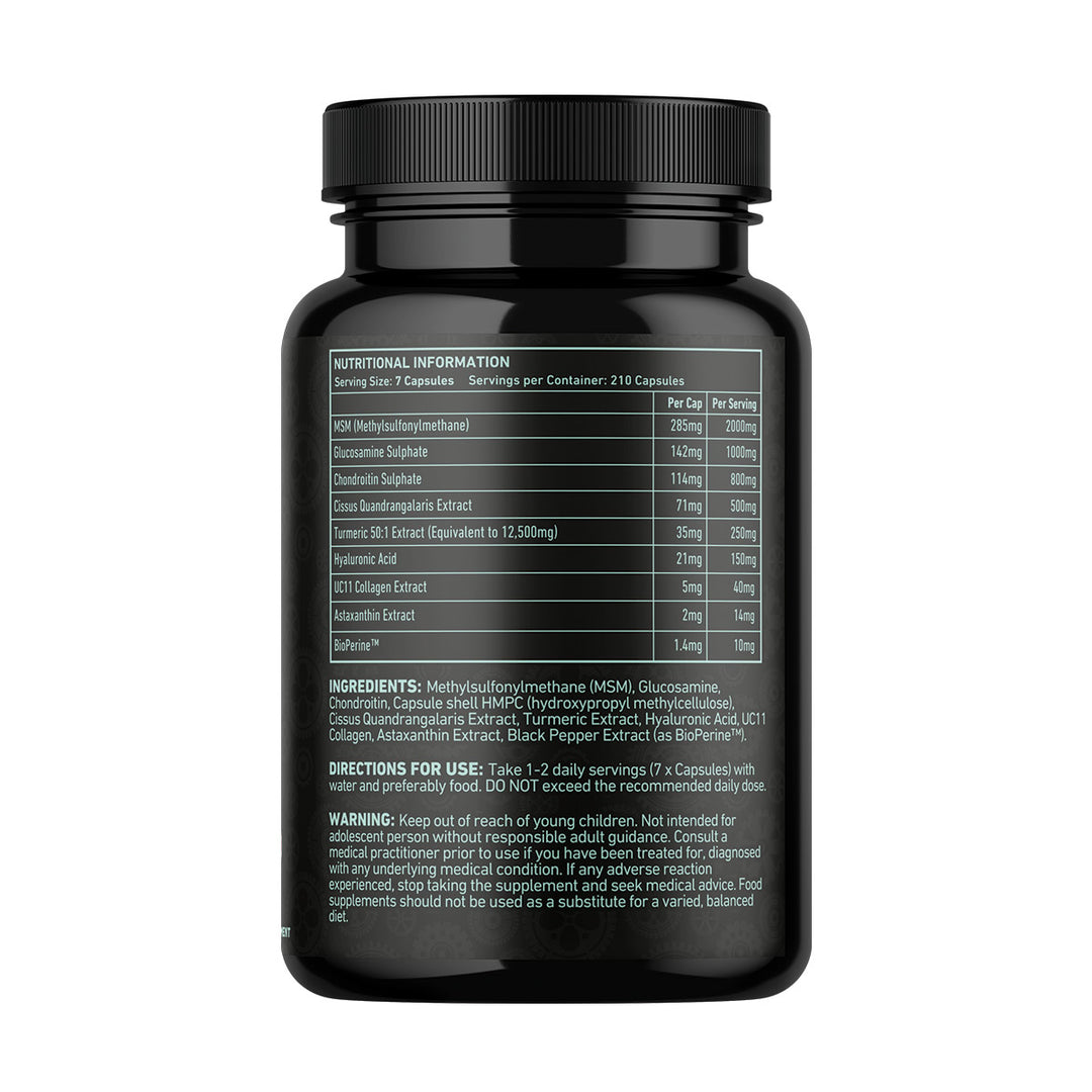“Back of TWP RENOV8 tub showing nutritional information, ingredients list, usage instructions, and supplement facts panel, available at Goodsnet New Zealand.”