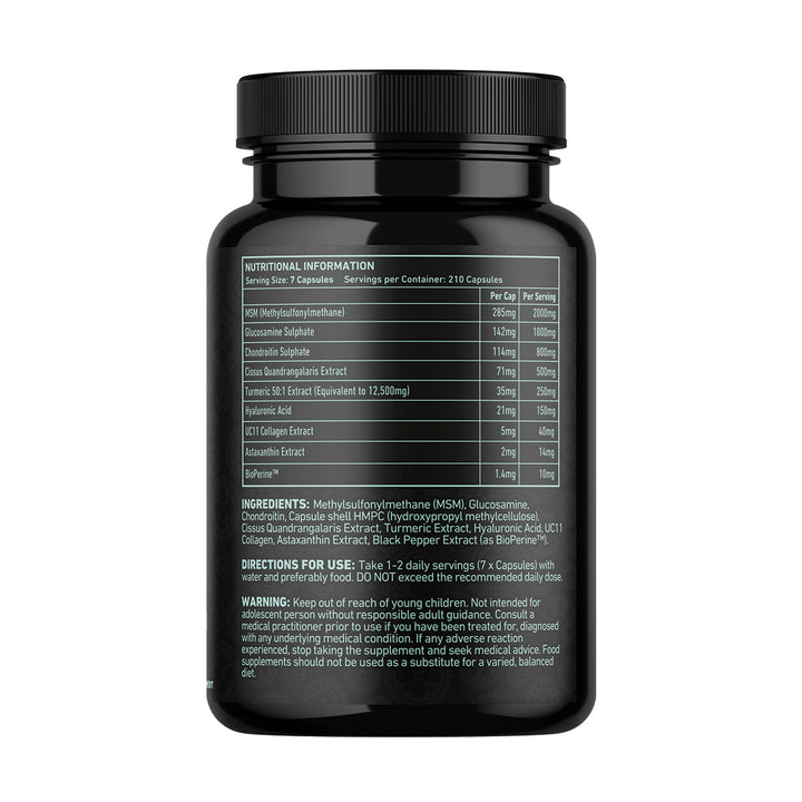 “Back of TWP RENOV8 tub showing nutritional information, ingredients list, usage instructions, and supplement facts panel, available at Goodsnet New Zealand.”